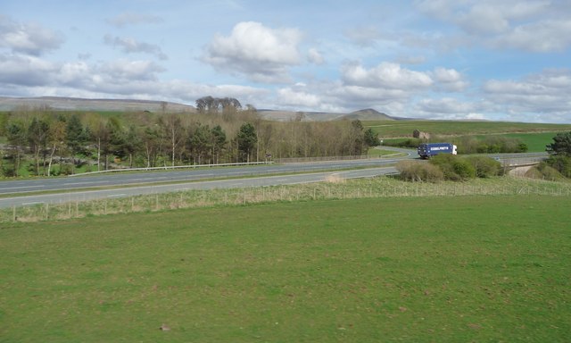 The turn-off for Appleby, A66[T]