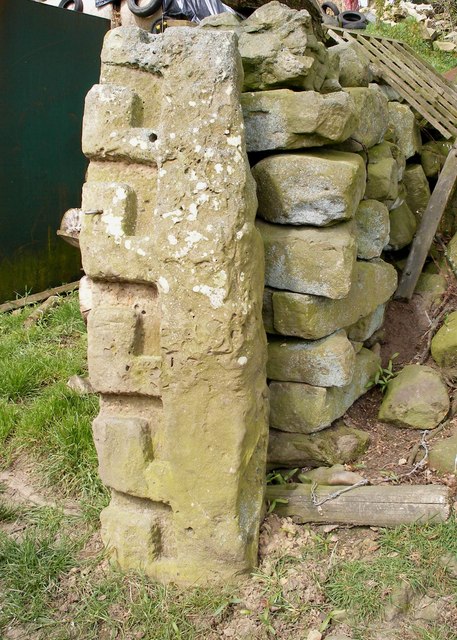 Detail of gatepost at Lawns Farm