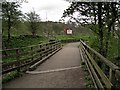 SD5715 : Footbridge, Yarrow Valley Park by David Dixon