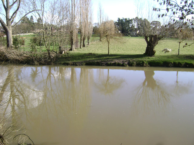 River Avon by Emscote Gardens, Warwick 2014, March 1, 14:55
