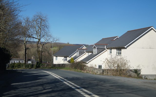 Houses along the Dartbridge Road (B3380)