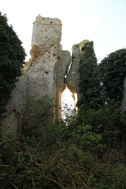 All Saints' church tower ruins