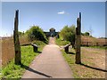 SD4213 : Path to the Harrier Hide, Martin Mere Wetland Centre by David Dixon