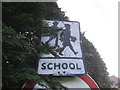 TQ4855 : Pre-Worboys school sign on Combe Bank Drive by David Howard