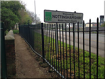 SK5034 : Welcome to Nottinghamshire by David Lally