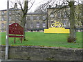 Yellow bicycle at Rishworth School