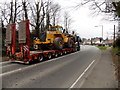 Heavy load on the A474 Neath Road near Bryncoch