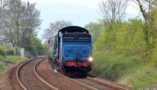 Steam locomotive no 85, Trooperslane (April 2014)