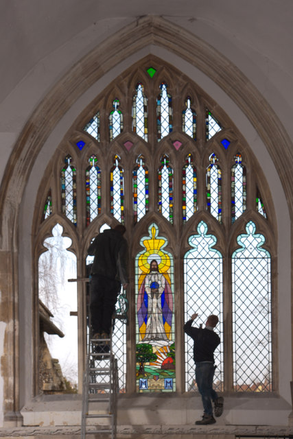 Window repairs, St Mary's Rickinghall Inferior