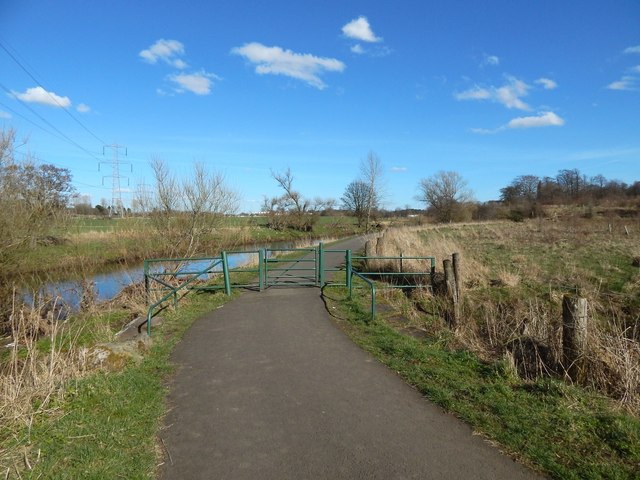 Cycle route beside the White Cart