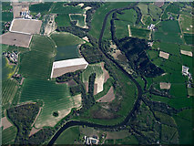 SJ5576 : River Weaver at Catton Hall from the air by Thomas Nugent