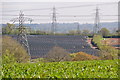 SY0097 : East Devon : Solar Farm & Field by Lewis Clarke
