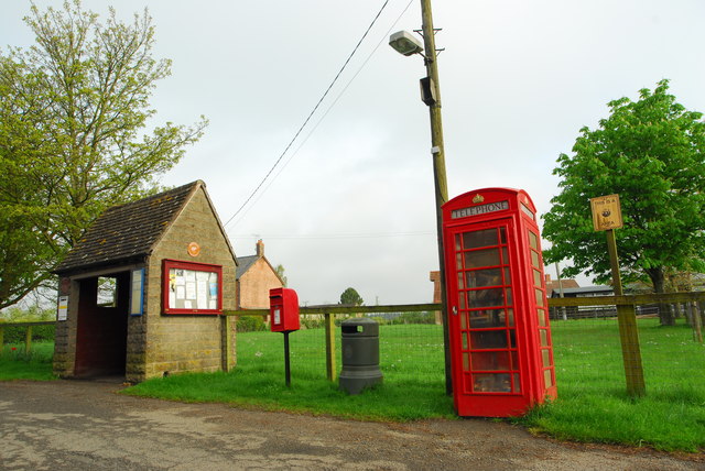 Phone box, letter box, bin and bus stop