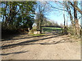 A pair of gates at Broneifion Farm