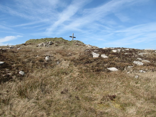 A few paces below the summit of Camlough Mountain