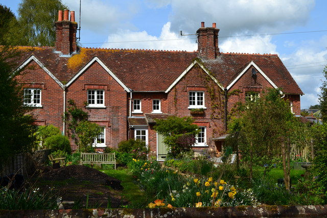 Cottages and gardens at West Meon