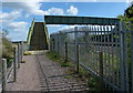 Footbridge crossing the railway line