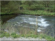 SK1172 : Weir on the River Wye by Andrew Hill