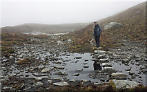 NC3531 : Stepping stones north of Loch Cùl a' Mhill by Trevor Littlewood