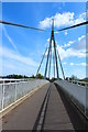 Footbridge over the A75 at Dumfries near Nithside