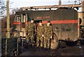 Royal Marines and a Green Goddess during the 1977-78 firemen