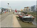 Boats moored beside King Edward Quay