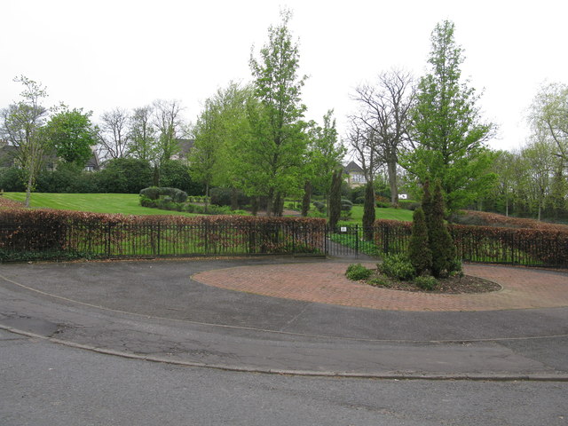Ornamental gardens beside Brodie Park, Paisley