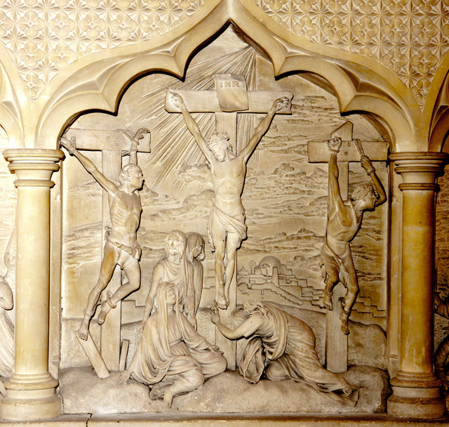 The reredos, St Mary's Church, Brome