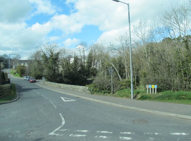 Lower Quilty Road viewed from the B2 (Banbridge) Road