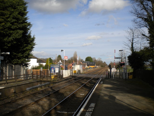 East end of Burton Joyce railway station