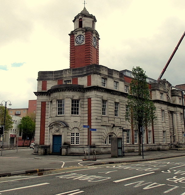 Llys Glas clock tower, Swansea © Jaggery :: Geograph Britain and Ireland