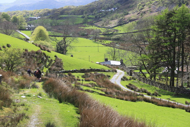 Path descending Cwm Croesor near the Bryn