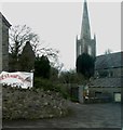 The spire of St Mellon