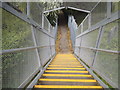 Steps down from the footbridge, Wembley Park