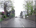 A4118 Gower Road approaches junction with Carnglas Road