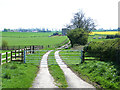 Farm road and barn near Melsonby