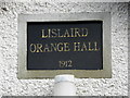 Plaque Lislaird Orange Hall