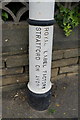 Roadsign  (detail) on Halifax Road, Hightown