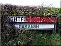 H2084 : Decorated road sign, Garvagh by Kenneth  Allen