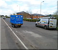 Universal Training trailer and BT Openreach van in Quedgeley, Gloucester