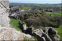 SY9582 : View over Corfe by Philip Halling