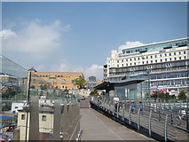 TQ8885 : View of the Royals shopping centre from the bridge leading to the pier by Robert Lamb