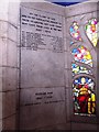 NO5298 : WW2 and Korean War memorial panel by Stanley Howe