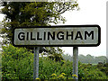 TM3992 : Gillingham Village Name sign on Gillingham Dam by Geographer