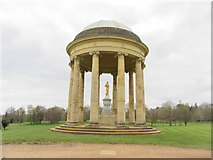 SP6737 : The Rotunda with golf course, Stowe Gardens by Carol Walker