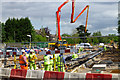 Cement pouring for the Bramcote Lane stop