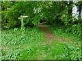 Footpath junction between Ford and Yapton