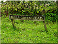 TM4195 : Bulls Green Road sign by Geographer