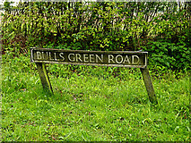 TM4195 : Bulls Green Road sign by Geographer