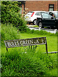 TM4294 : Bulls Green Lane sign by Geographer